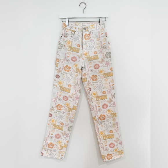 NWOT PacSun Mixed Pacific Sunwear Print Dad Jean in Size 24 - Picture 7 of 16